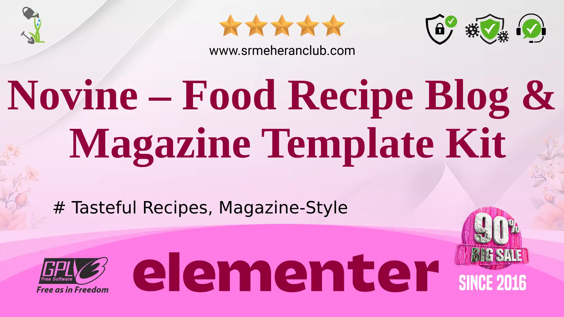 Novine – Food Recipe Blog & Magazine Template Kit — Elementor Kit by Themeforest