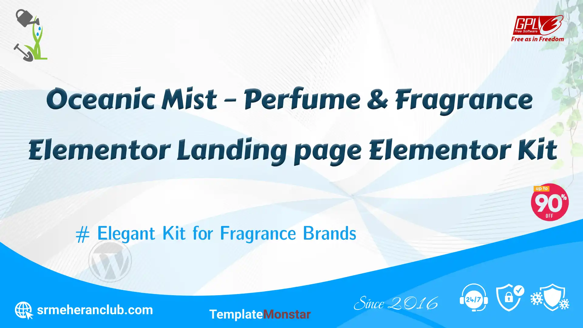 Oceanic Mist – Perfume & Fragrance Elementor Landing page Elementor Kit