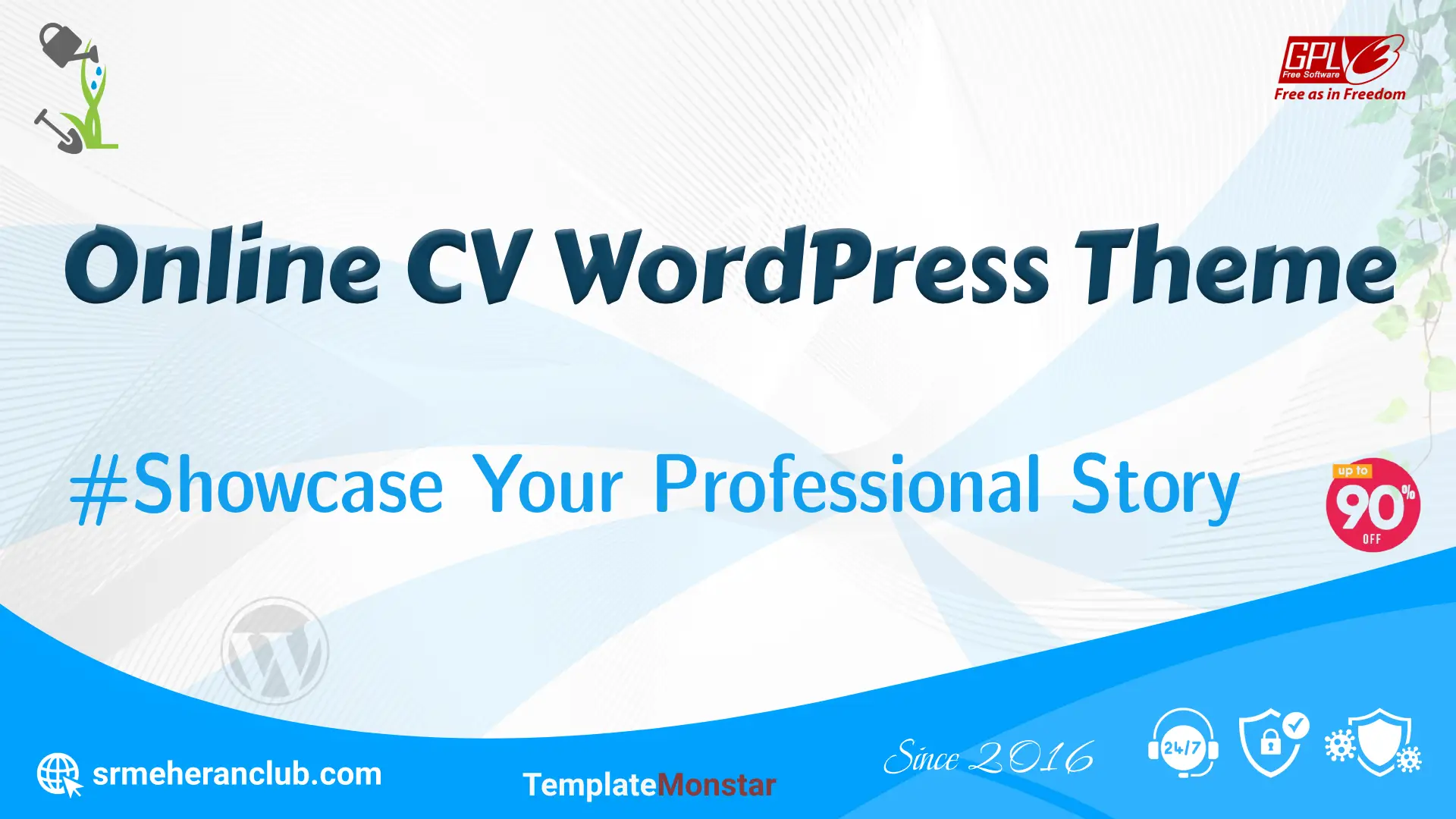Online CV WordPress Theme — Theme by Templatemonster