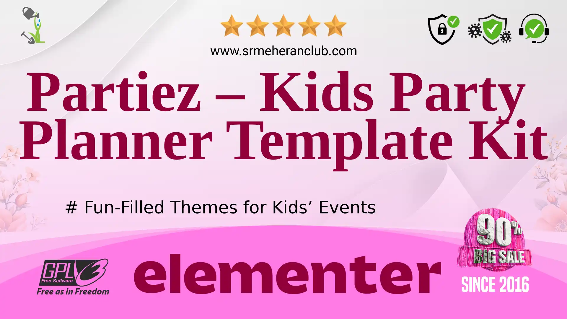 Partiez – Kids Party Planner Template Kit — Elementor Kit by Themeforest