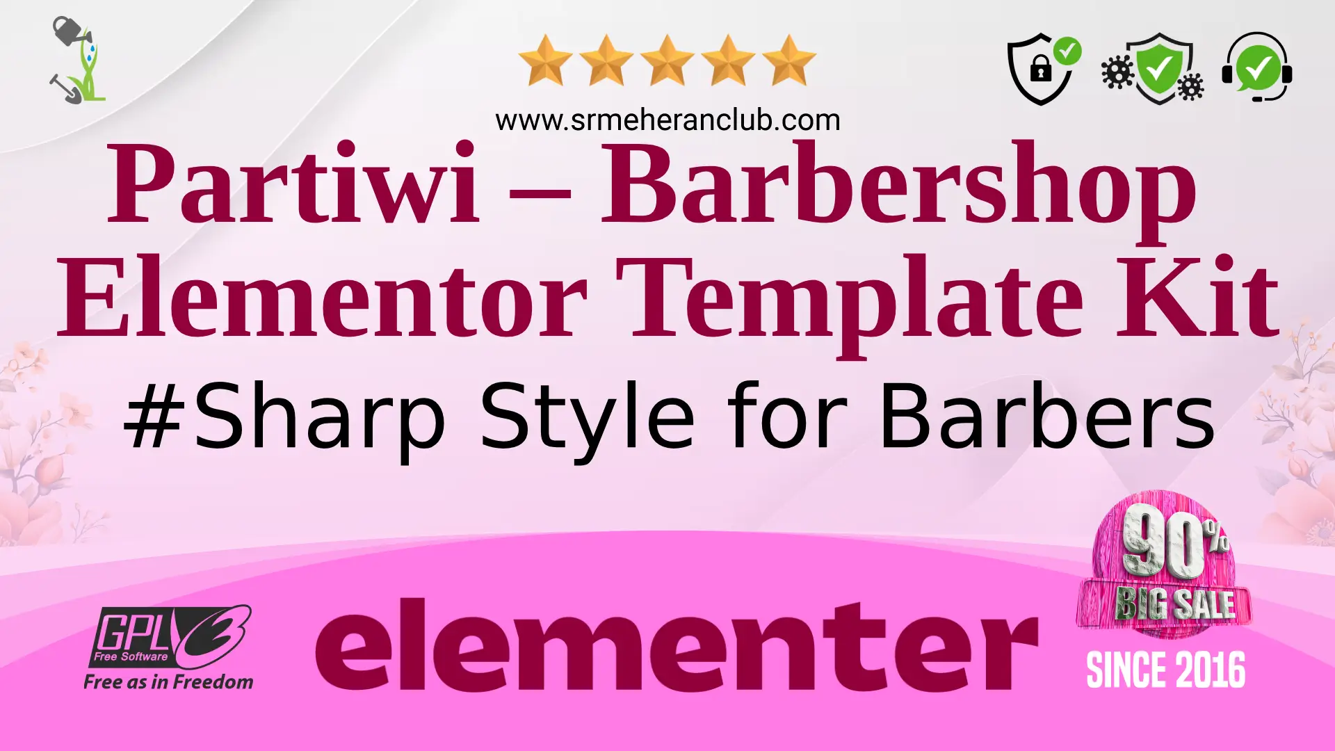 Partiwi – Barbershop Elementor Template Kit — Elementor Kit by Themeforest