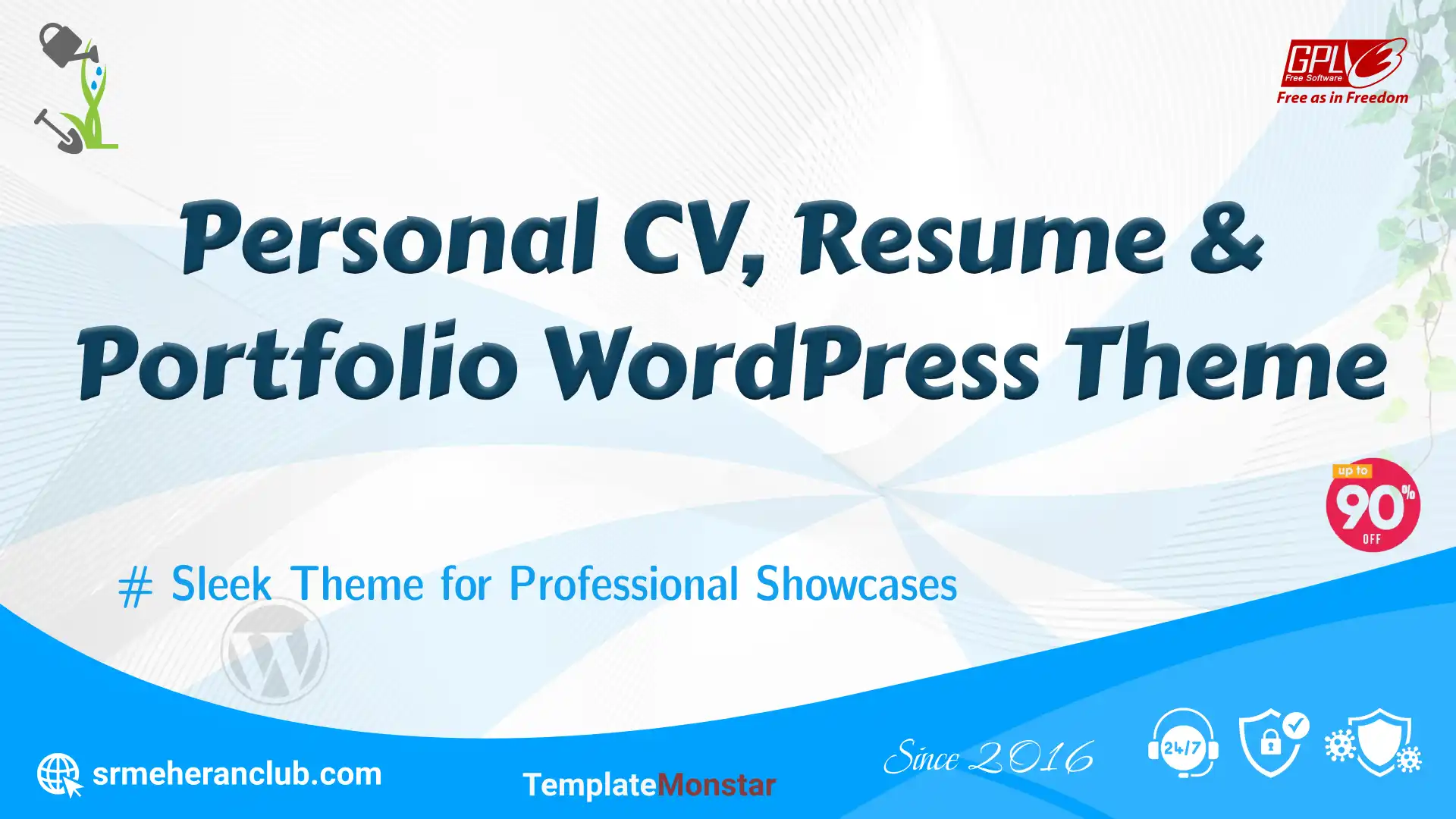 Personal CV, Resume & Portfolio WordPress Theme