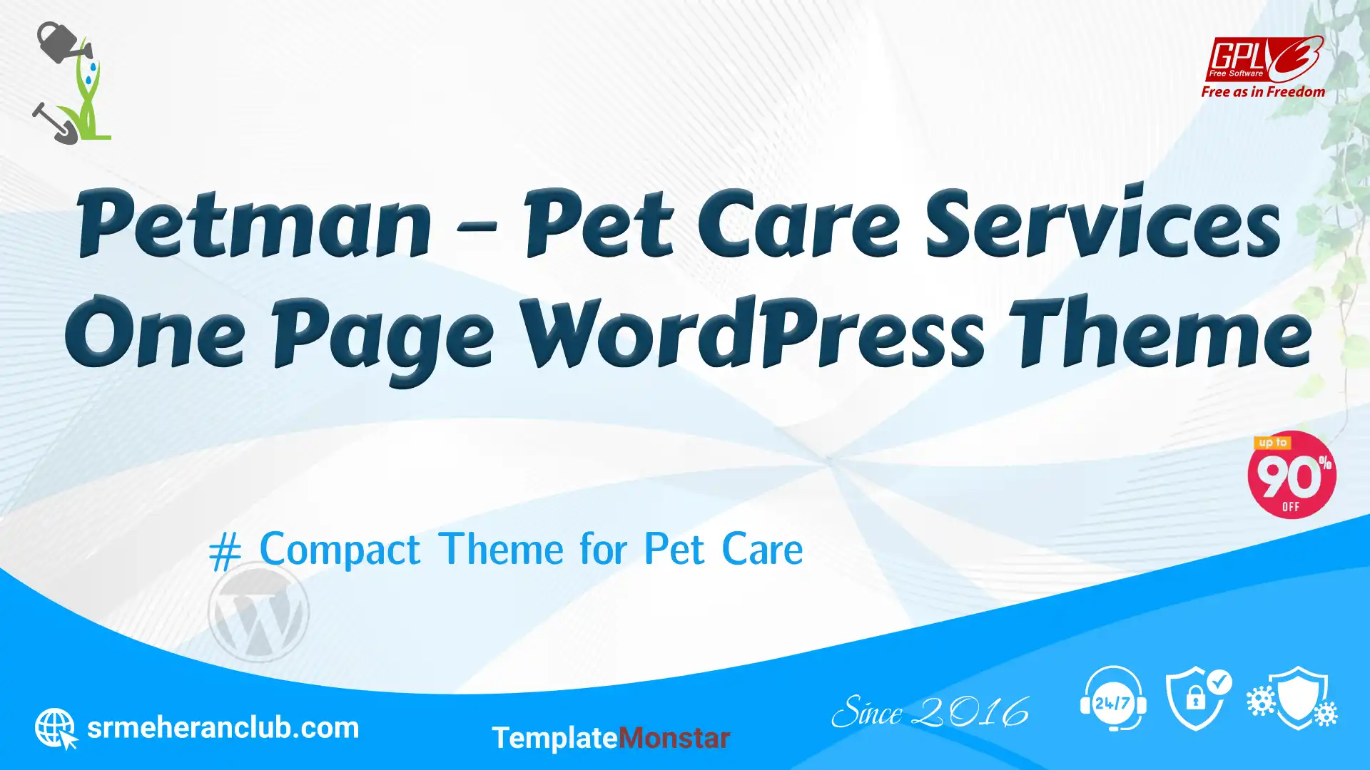Petman – Pet Care Services One Page WordPress Theme