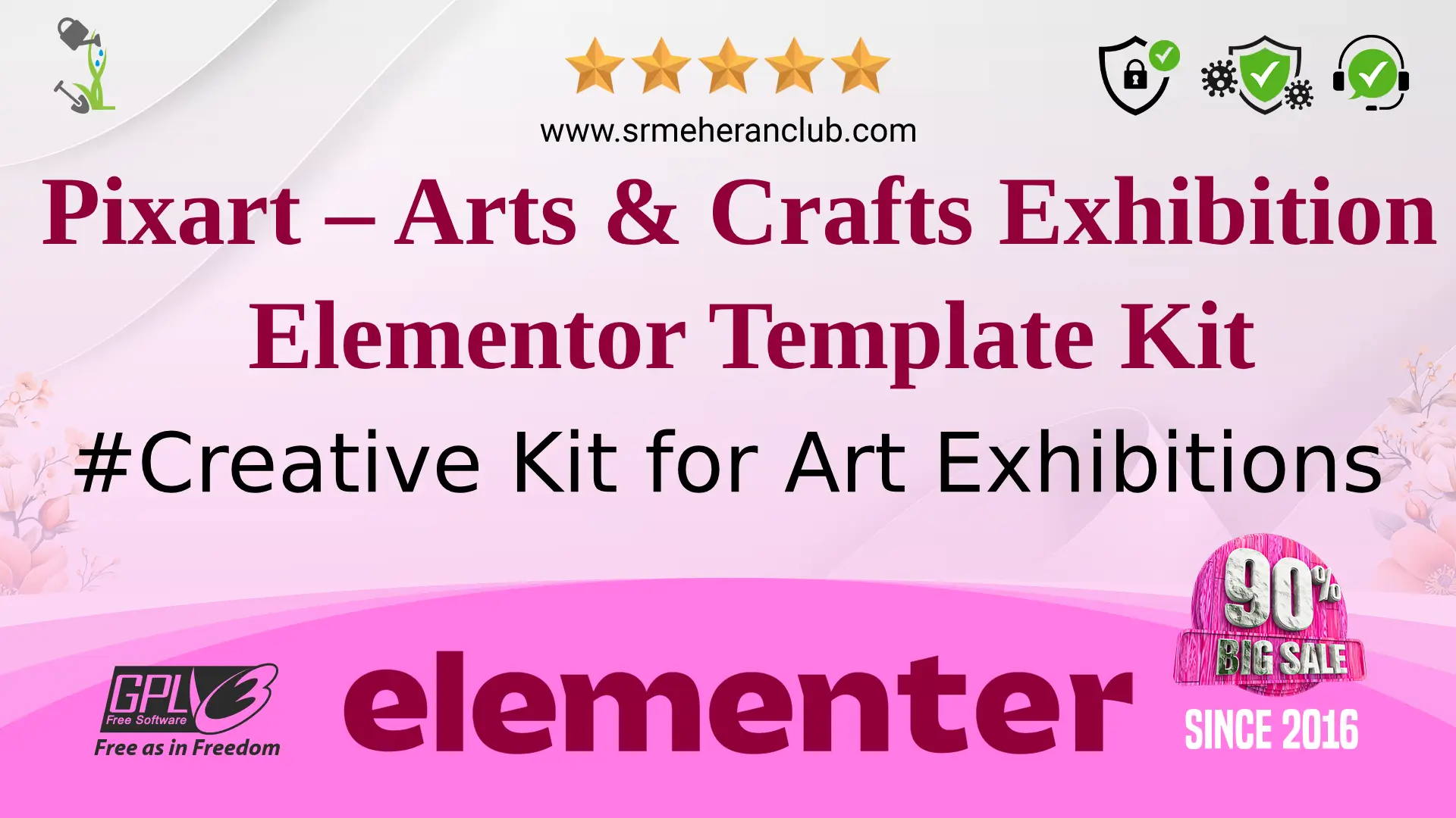 Pixart – Arts & Crafts Exhibition Elementor Template Kit — Elementor Kit by Themeforest