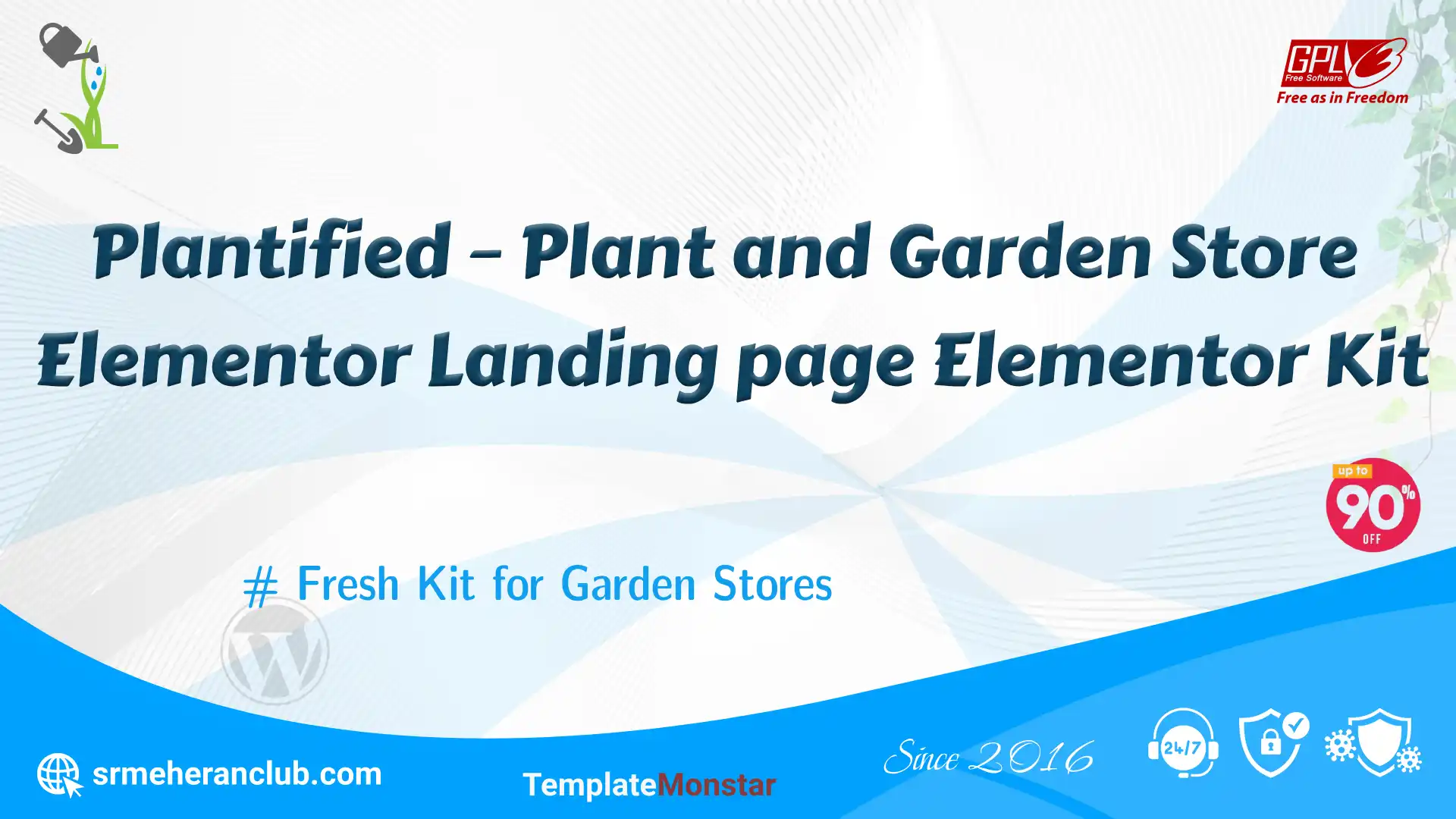 Plantified – Plant and Garden Store Elementor Landing page Elementor Kit — Theme by Templatemonster