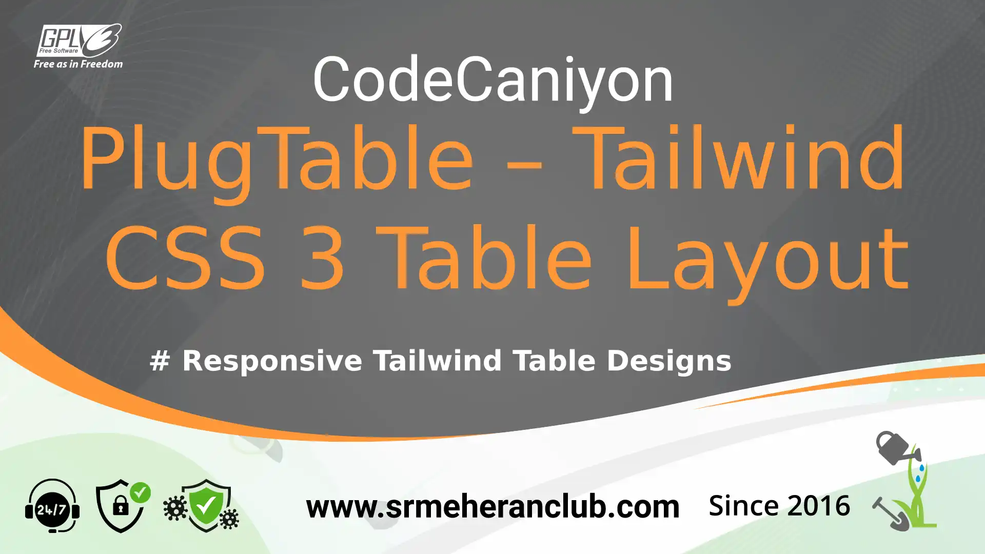 PlugTable - Tailwind CSS 3 Table Layout
