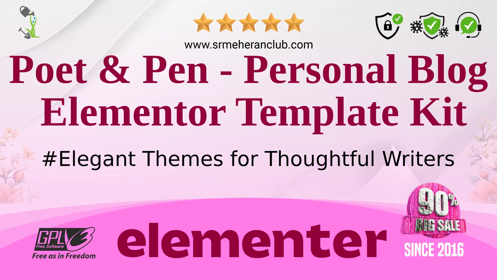 Poet & Pen – Personal Blog Elementor Template Kit