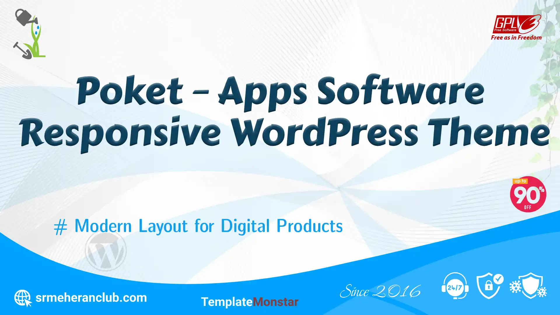 Poket – Apps Software Responsive WordPress Theme — Theme by Templatemonster