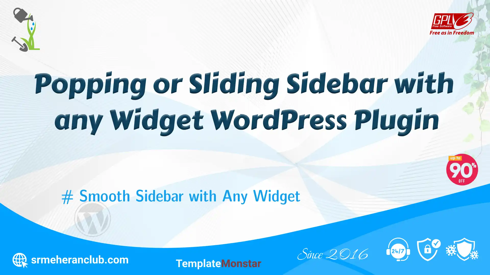 Popping or Sliding Sidebar with any Widget WordPress Plugin
