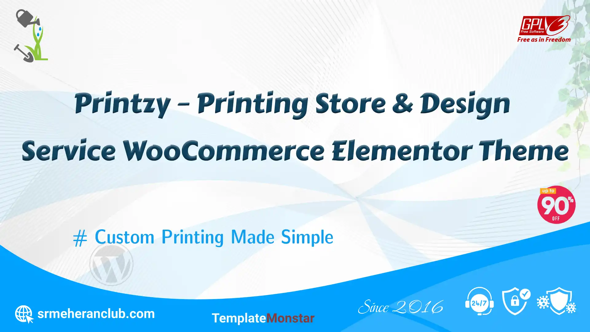Printzy – Printing Store & Design Service WooCommerce Elementor Theme — Theme by Templatemonster