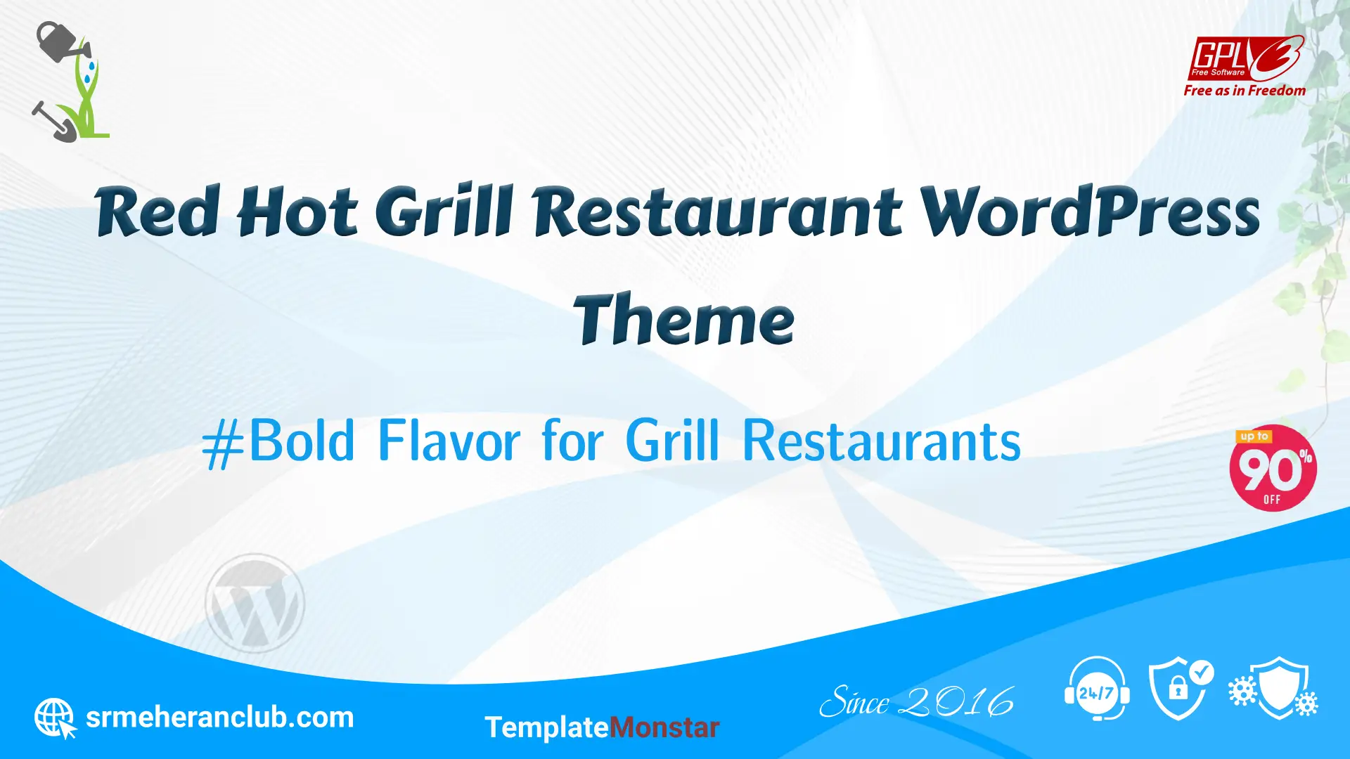 Red Hot Grill Restaurant WordPress Theme — Theme by Templatemonster