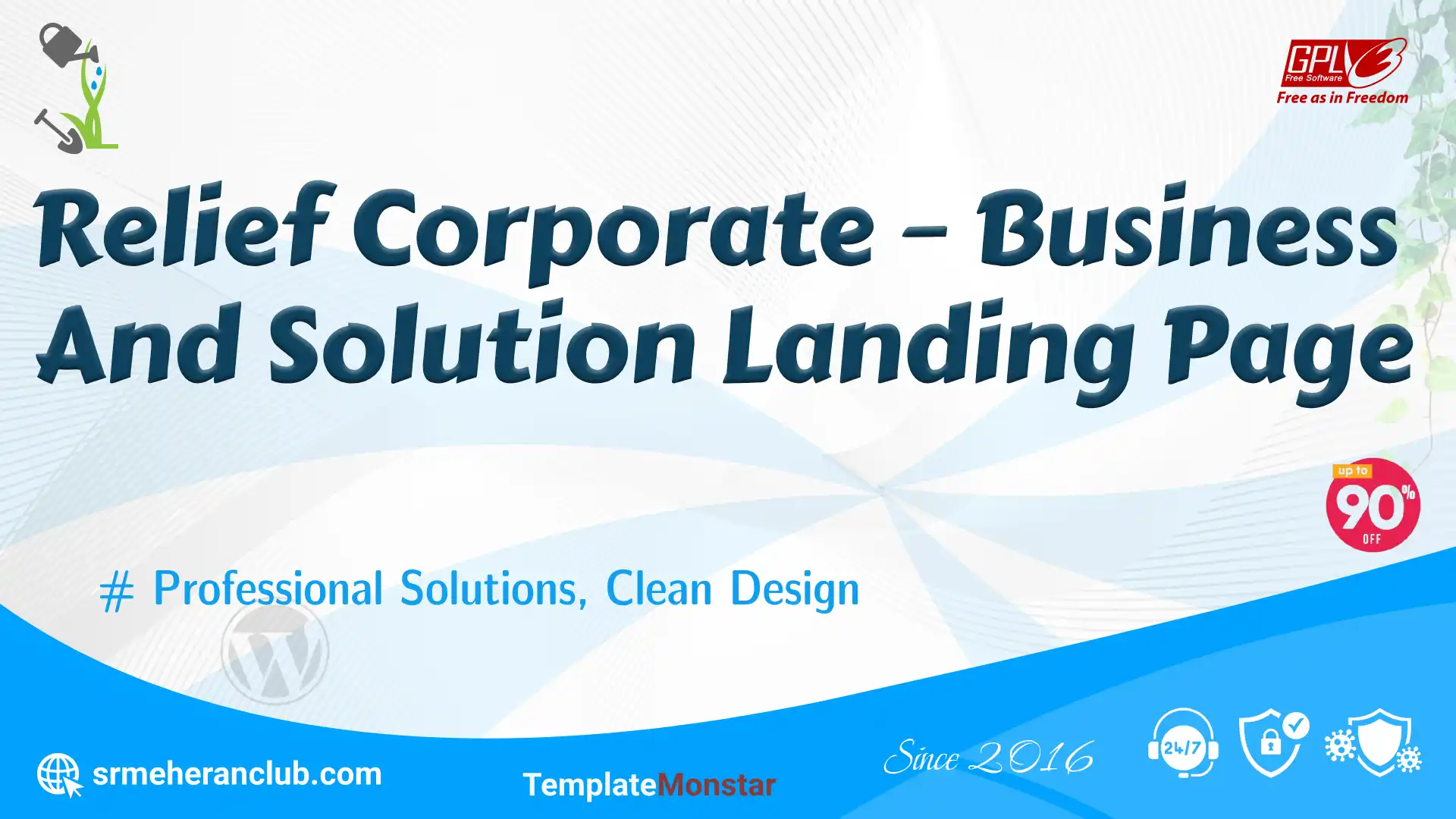 Relief Corporate – Business And Solution Landing Page — Theme by Templatemonster