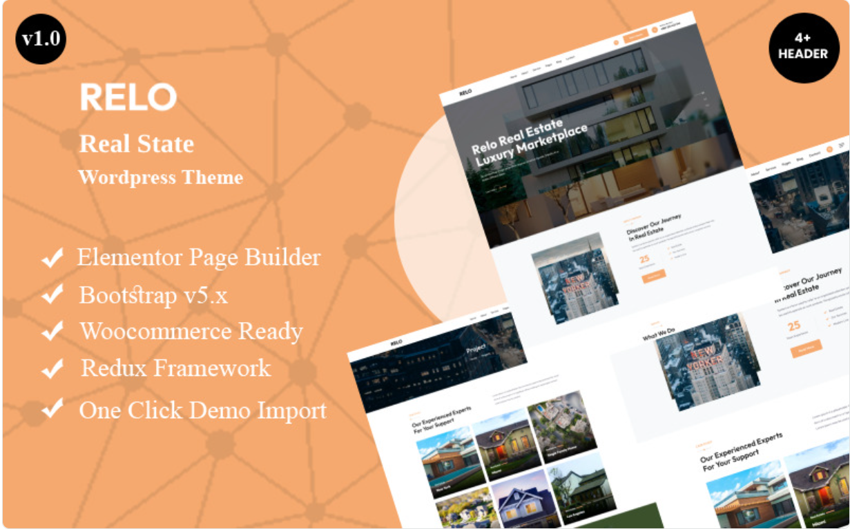 Relo - Real State Wordpress Theme WordPress Theme