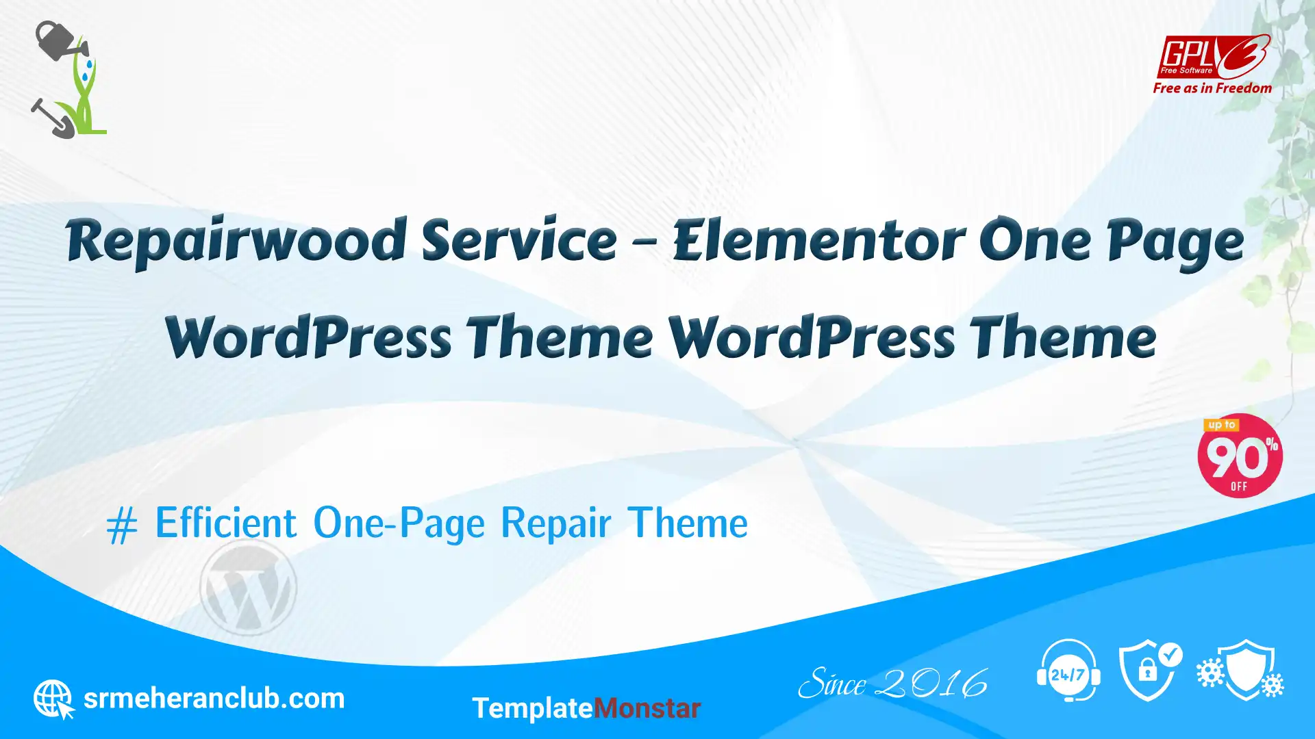Repairwood Service – Elementor One Page WordPress Theme WordPress Theme