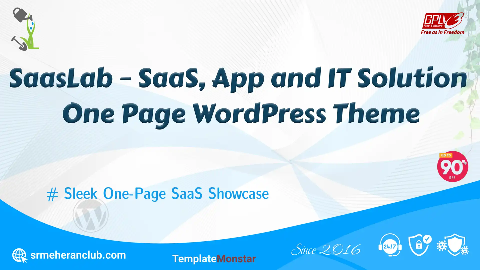 SaasLab – SaaS, App and IT Solution One Page WordPress Theme — Theme by Templatemonster