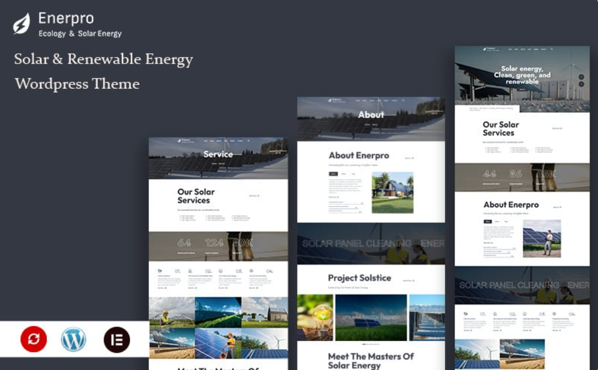Enerpro - Solar & Renewable Energy Wordpress Theme WordPress Theme