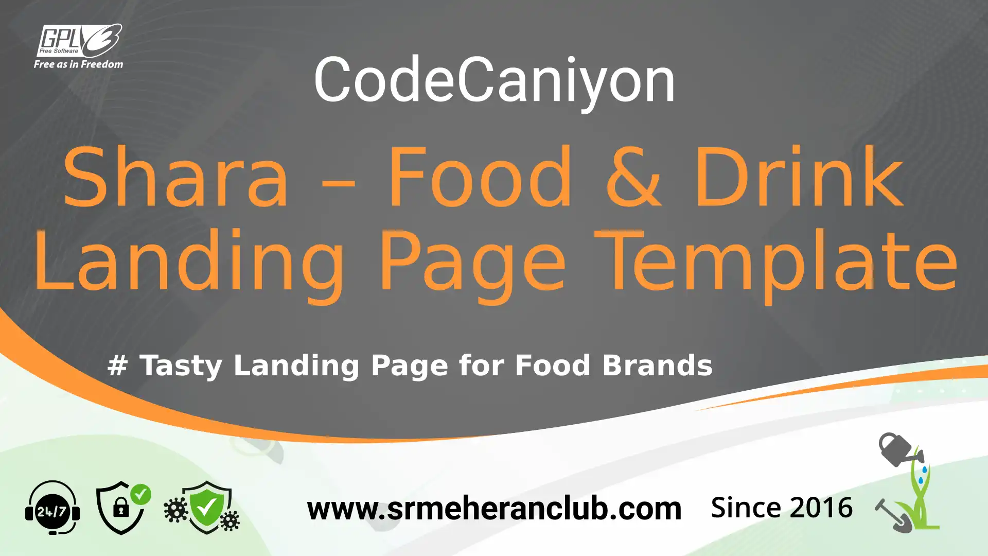 Shara – Food & Drink Landing Page Template — Template by Themeforest