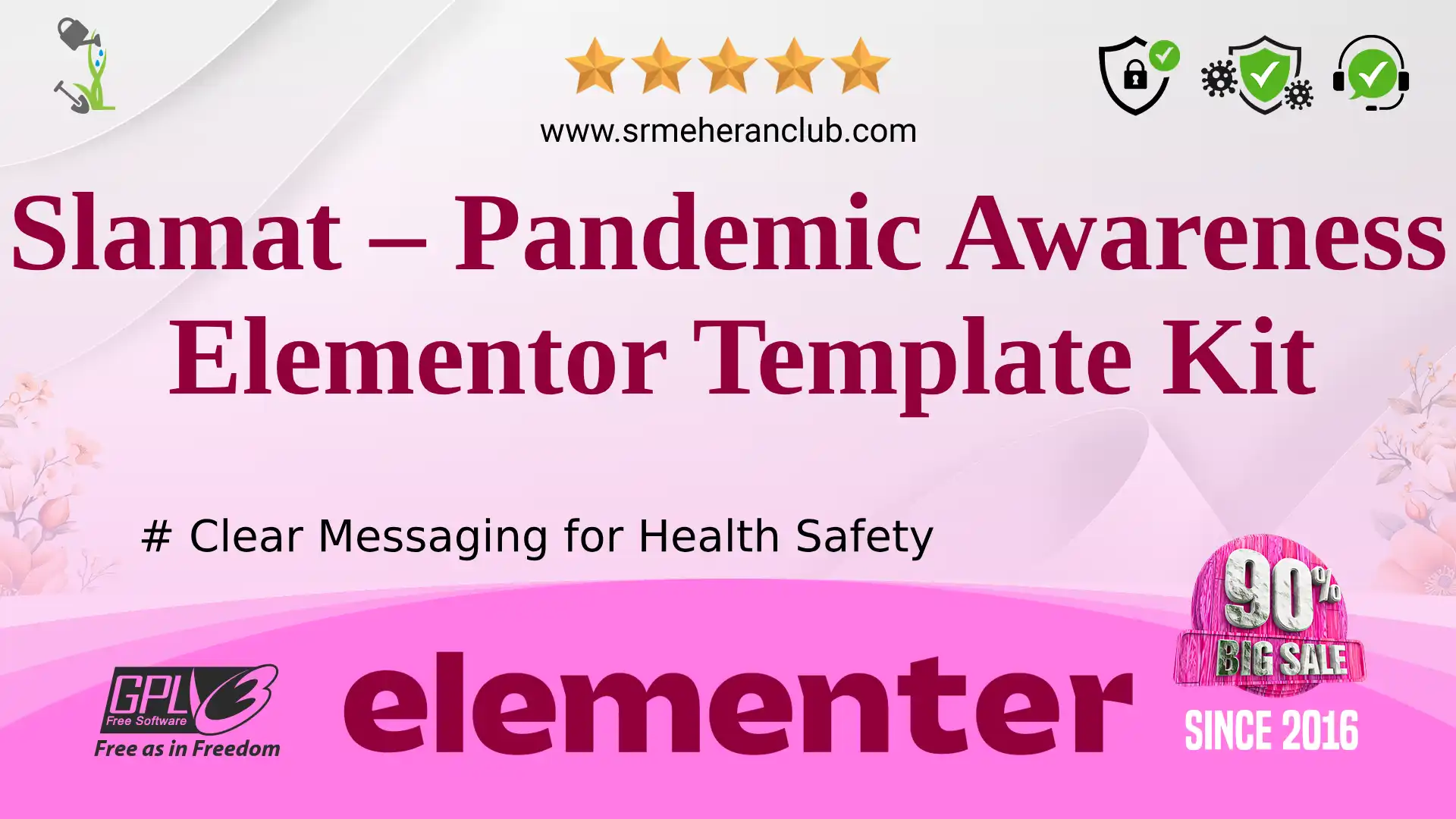 Slamat – Pandemic Awareness Elementor Template Kit — Elementor Kit by Themeforest