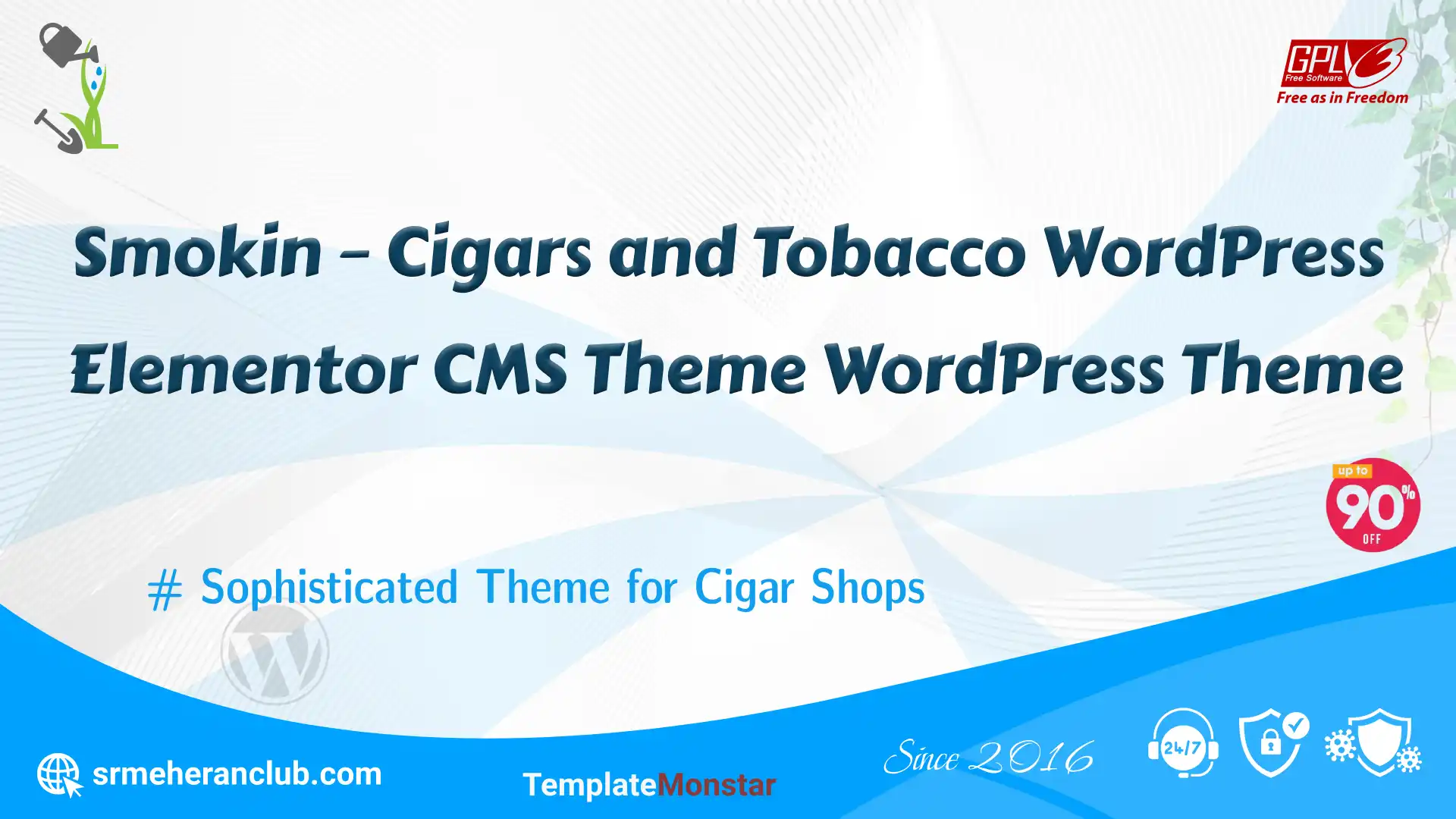 Smokin – Cigars and Tobacco WordPress Elementor CMS Theme WordPress Theme