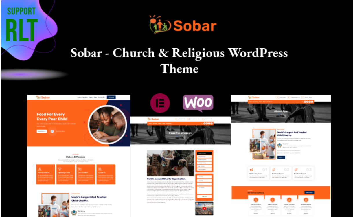 Sobar - Church & Religious WordPress theme WordPress Theme