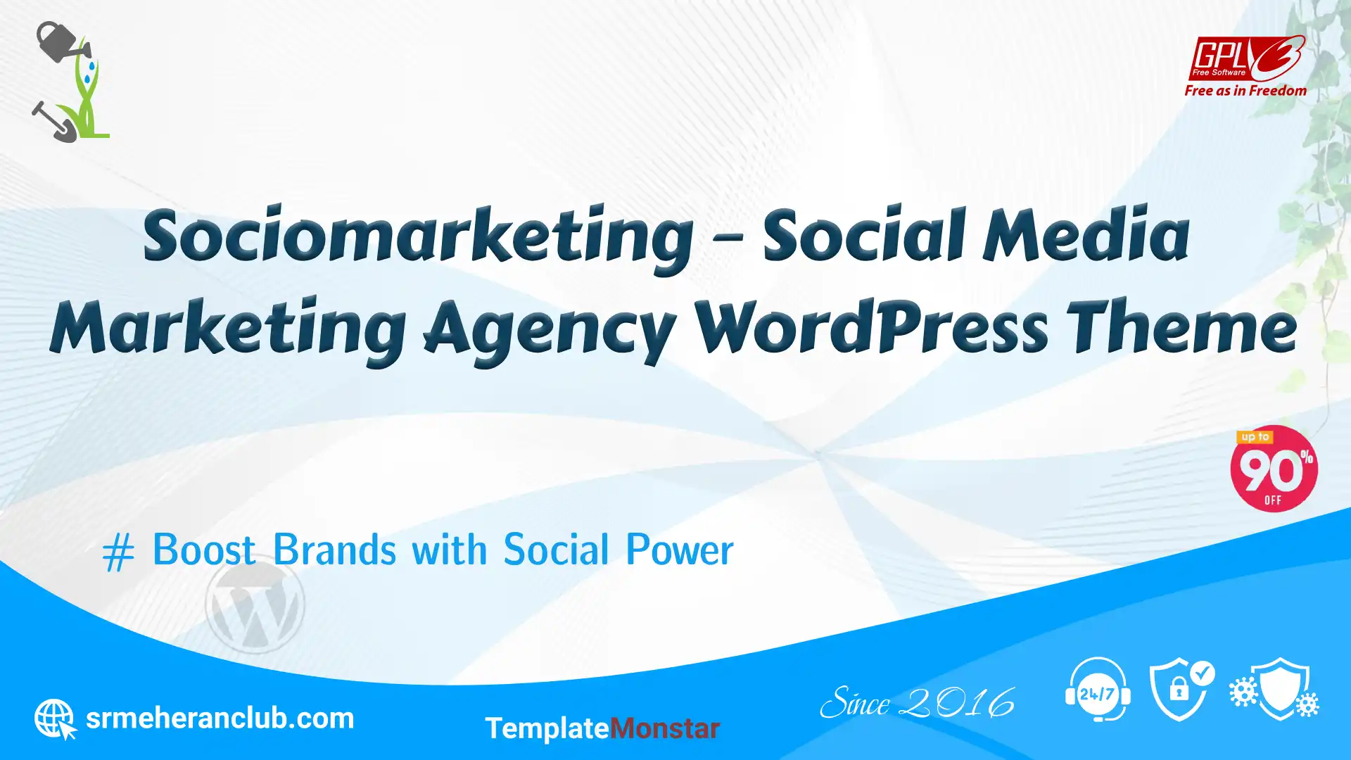 Sociomarketing – Social Media Marketing Agency WordPress Theme — Theme by Templatemonster