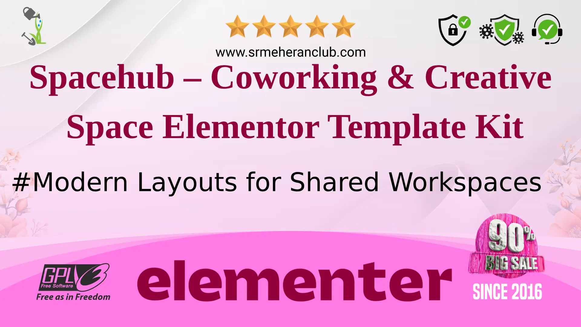 Spacehub – Coworking & Creative Space Elementor Template Kit — Elementor Kit by Themeforest