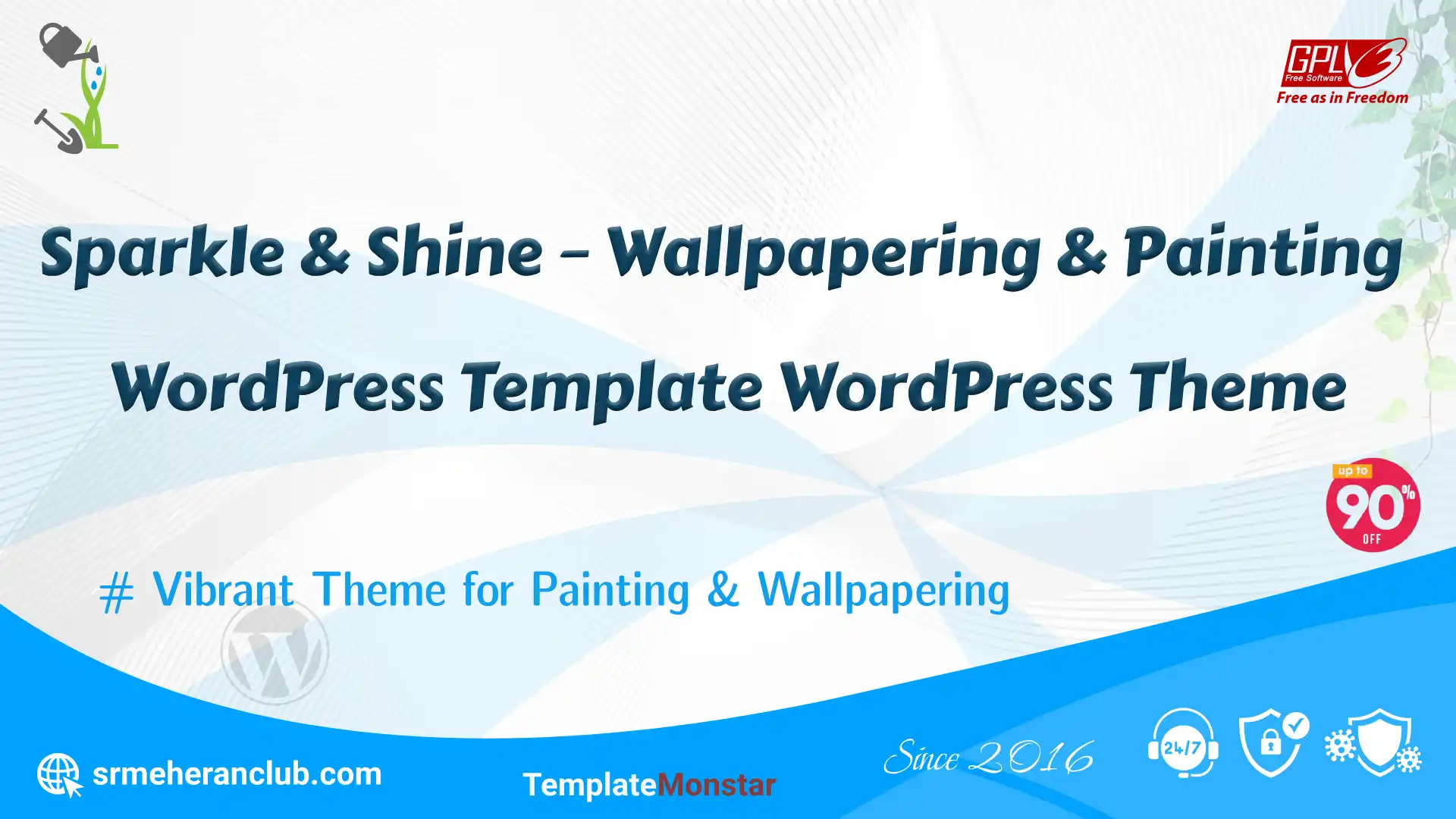 Sparkle & Shine – Wallpapering & Painting WordPress Template WordPress Theme
