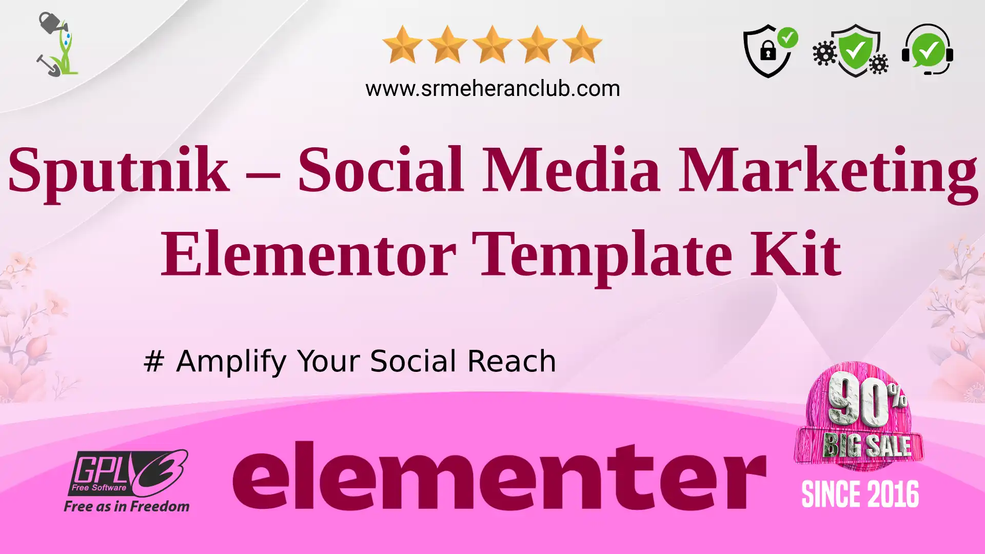Sputnik – Social Media Marketing Elementor Template Kit — Elementor Kit by Themeforest