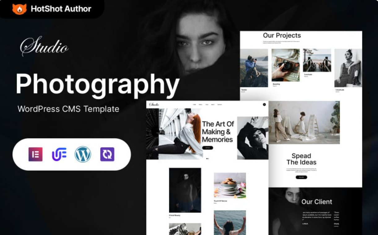 Studio - Photography Portfolio Elementor WordPress Theme