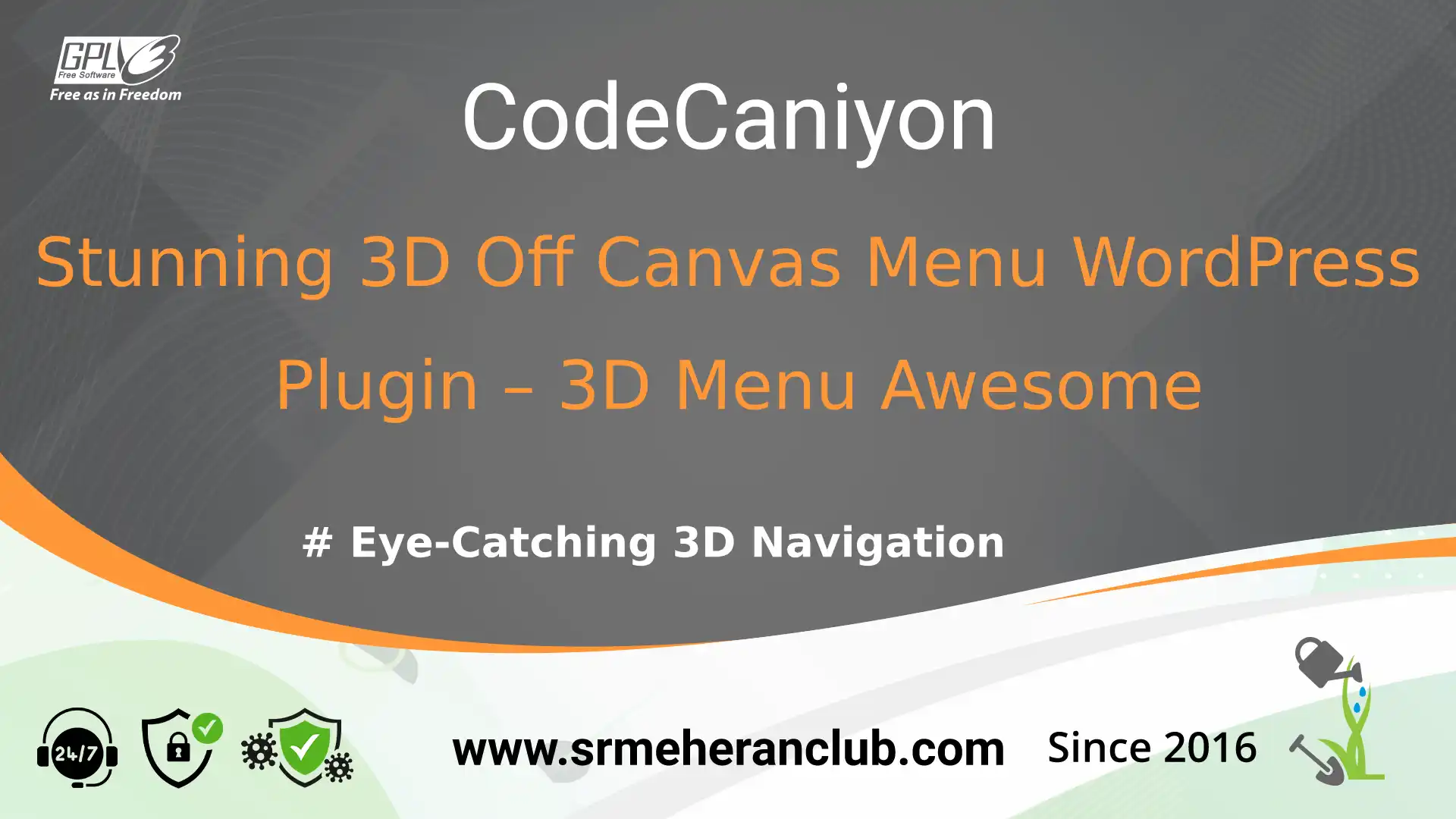 Stunning 3D Off Canvas Menu WordPress Plugin – 3D Menu Awesome — Plugin by Themeforest