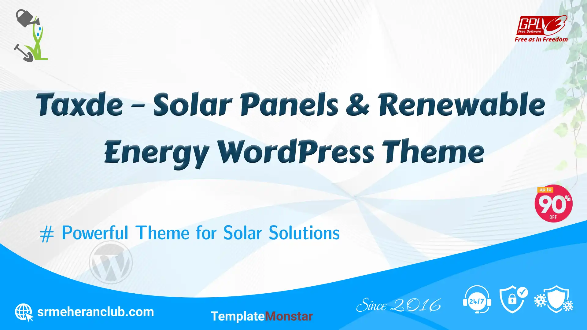 Taxde – Solar Panels & Renewable Energy WordPress Theme — Theme by Templatemonster