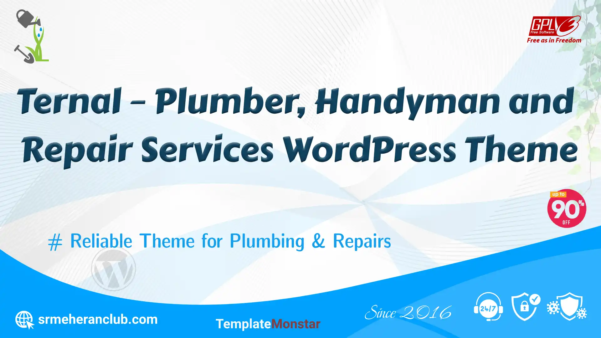 Ternal – Plumber, Handyman and Repair Services WordPress Theme — Theme by Templatemonster