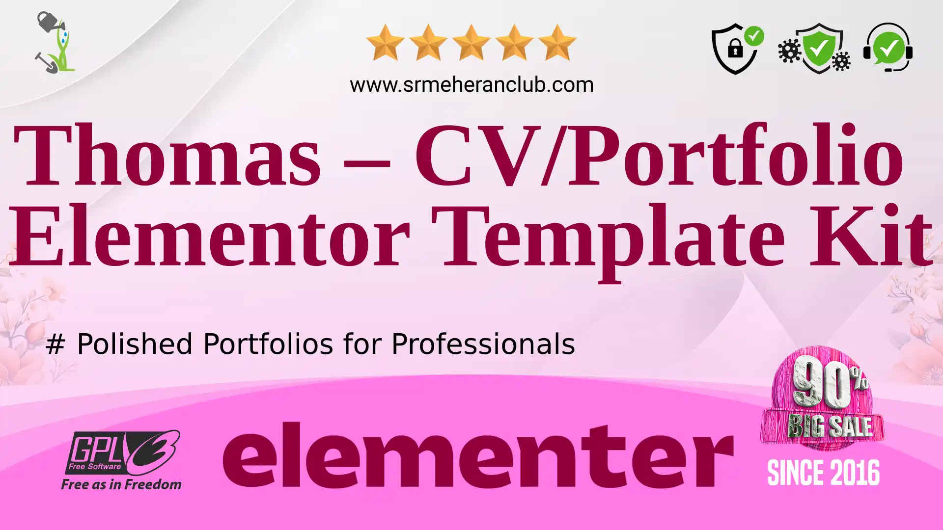 Thomas – CV/Portfolio Elementor Template Kit — Elementor Kit by Themeforest