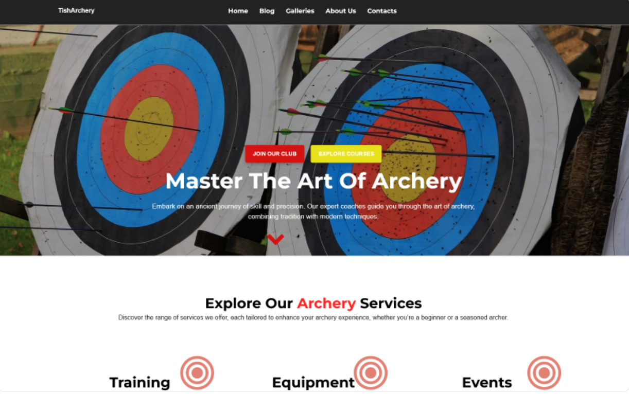TishArchery - Archery WordPress Theme