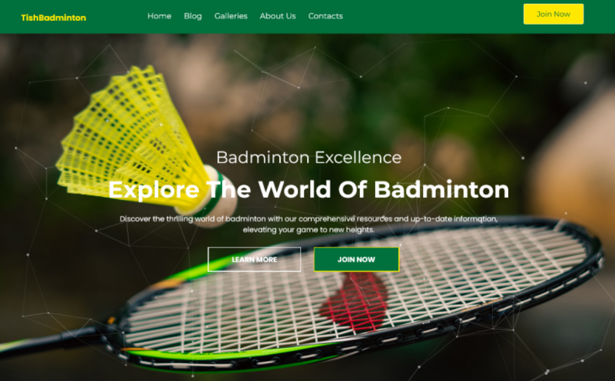 TishBadminton - Badminton WordPress Theme