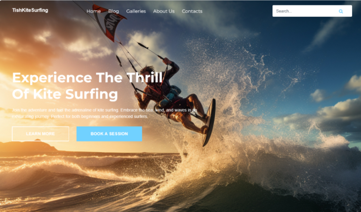 TishKitesurfing - Kitesurfing WordPress Theme