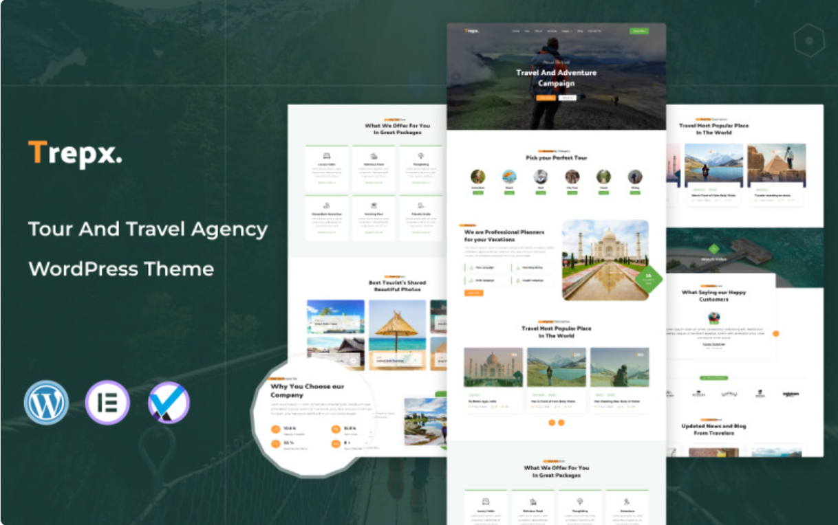 Trepx - Tour And Travel Agency WordPress Theme