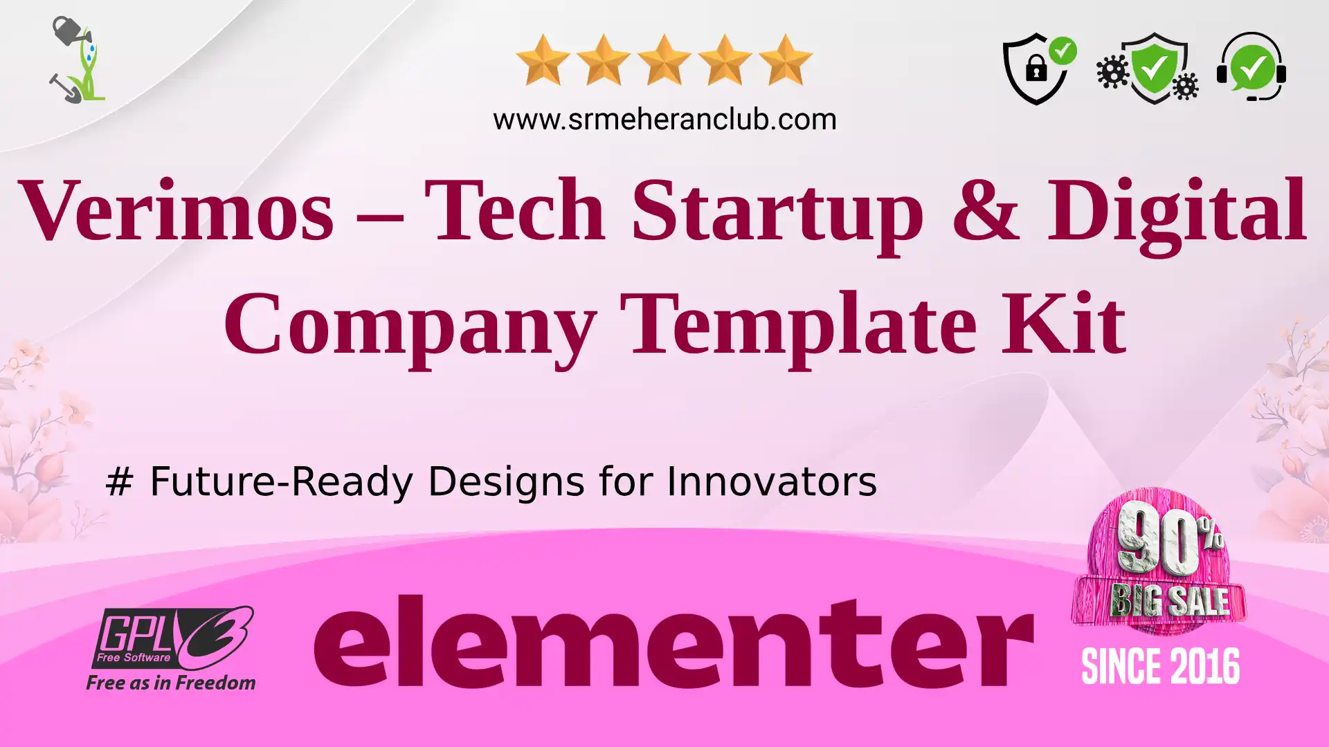 Verimos – Tech Startup & Digital Company Template Kit — Elementor Kit by Themeforest