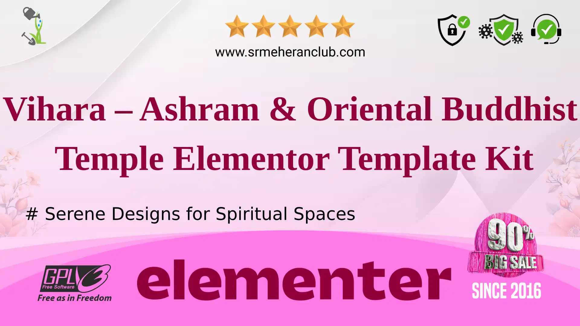Vihara – Ashram & Oriental Buddhist Temple Elementor Template Kit — Elementor Kit by Themeforest