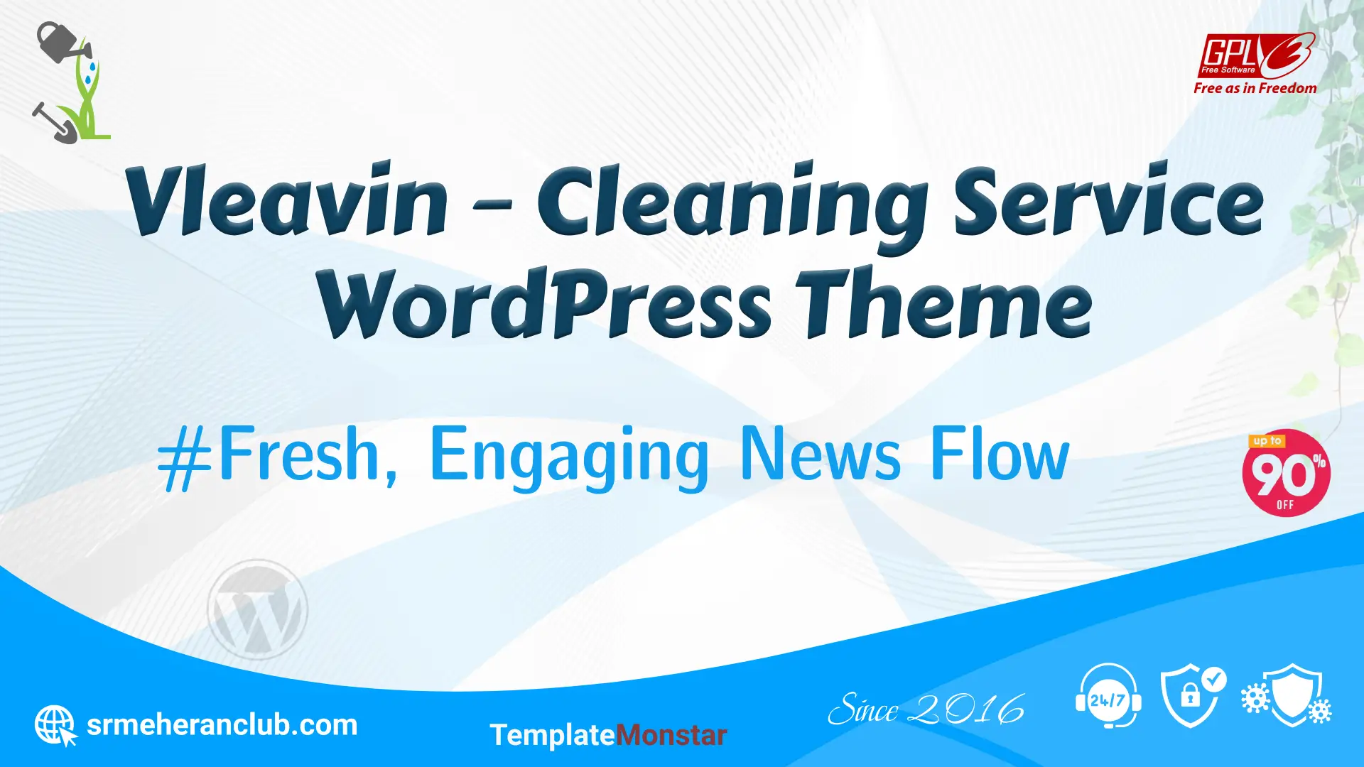 Vleavin – Cleaning Service WordPress Theme — Theme by Templatemonster