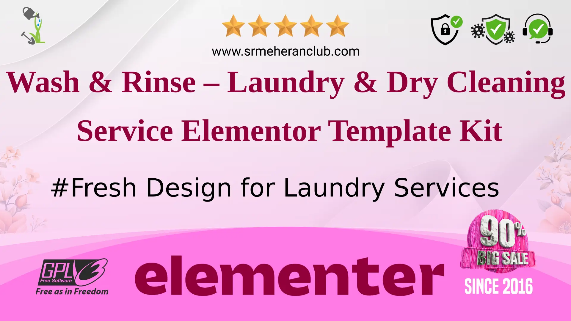 Wash & Rinse – Laundry & Dry Cleaning Service Elementor Template Kit — Elementor Kit by Themeforest