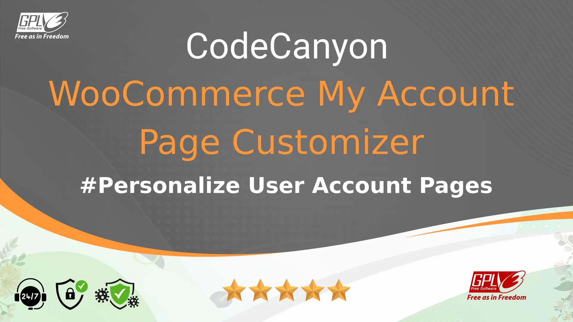 WooCommerce My Account Page Customizer