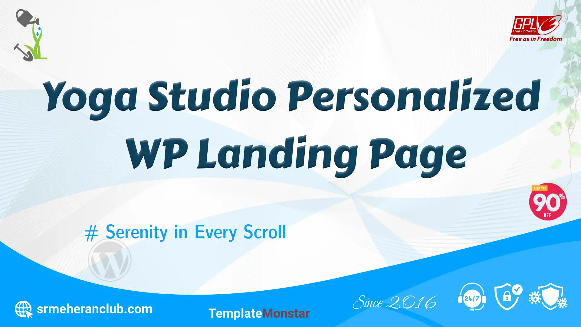 Yoga Studio Personalized WP Landing Page — Theme by Templatemonster
