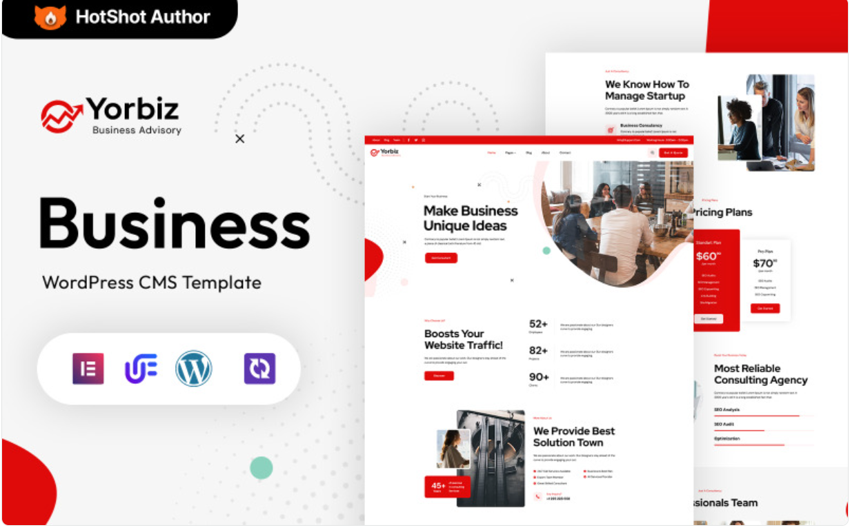 Yorbiz - Business Multipurpose WordPress Elementor Theme WordPress Theme
