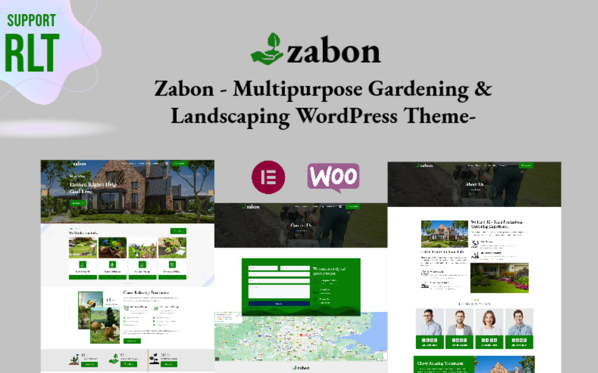 Zabon - Multipurpose Gardening & Landscaping WordPress Theme