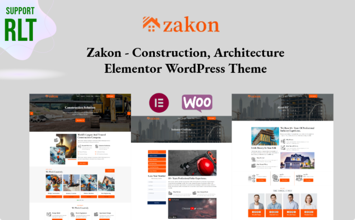 Zakon - Construction, Architecture Elementor WordPress Theme