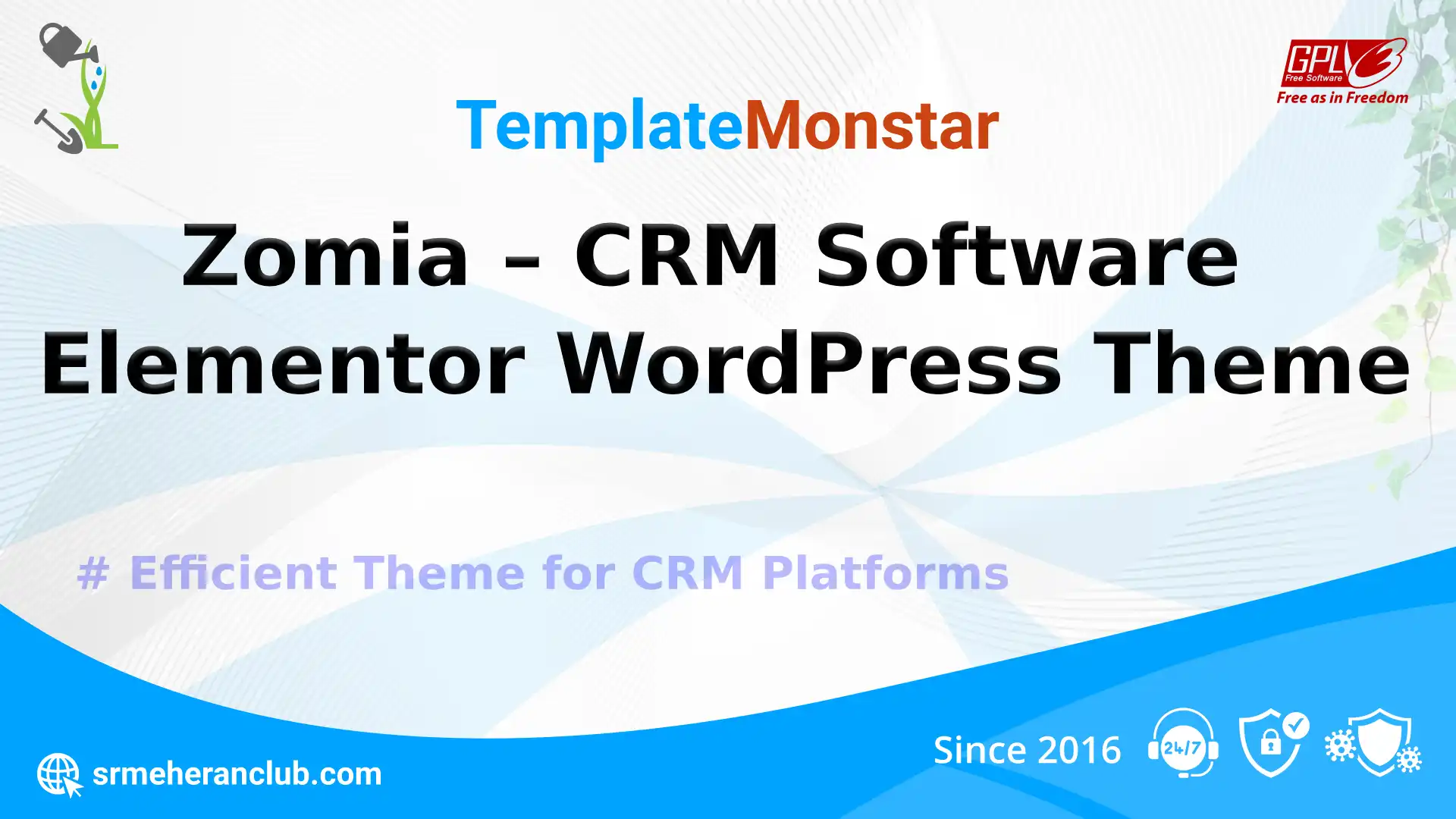 Zomia – CRM Software Elementor WordPress Theme — Theme by Templatemonster