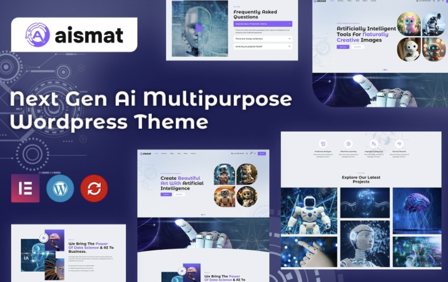 Aismat - AI Artificial Intelligence & Technology WordPress Theme