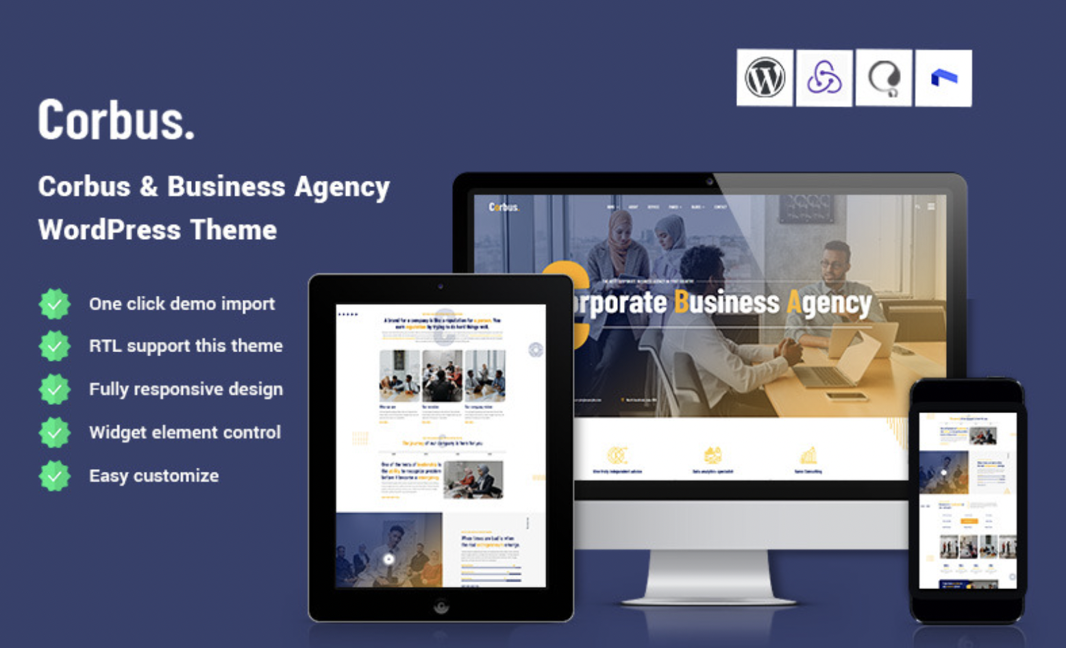 Corbus - Business Agency WordPress Theme