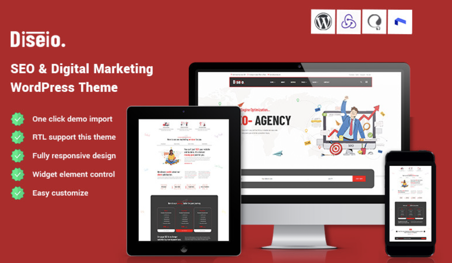 Diseio - SEO & Digital Marketing WordPress Theme